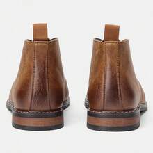 Men's Desert Boots, Classic Retro Derby Boots, Wear-Resistant Anti-Slip Casual Ankle Boots - Brown - View 8