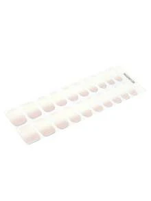 1 Box Of 20 Natural Long-Lasting Classic Ombre Gray Design Nail Gel Stickers, UV Cured Finger Nail Gel Stickers, Easy To Wear And Remove - Multicolor - View 7