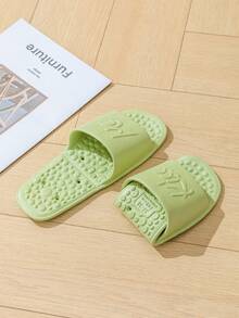 Dép du lịch gấp gọn, nhanh khô, unisex, tiện lợi mang theo khi đi du lịch, bơi lội, đi biển, mặc thường ngày, phù hợp cho phòng tắm gia đình. - màu xanh lá - Xem 8