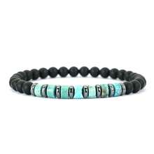 diffone 时尚手工6毫米天然帝王石手链，男士臂环饰品 - 帝皇石個性手鍊 - 查看 14