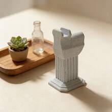 Creative 3D-Printed Roman Column Eyeglass Holder Crafted From Premium Photopolymer Resin, This Elegant Column-Style Holder Features An Ivory-White Finish With Intricate Grooved Detailing. Its Smooth Surface And Refined Texture Make It A Stylish Desktop Accent While Securely Holding All Types Of Eyeglasses And Fashion Glasses. - A - View 5