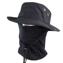 2Pcs/Set Fishing Hat+Balaklava Ski Mask, UPF50+ Wide Brim Sun Hat For Men Women, UV Protection Hiking Beach Bucket Hats Summer Safari Hat - Multicolor - View 13