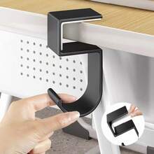 5 Types Detachable Student/Office Desk Hanging Hooks, Desktop Storage Rack - Multicolor - View 3