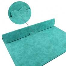 Laptop Sleeve Bag Case14-16inch Cashmere PU Waterproof Anti-Friction Compatible With Apple Air Pro Laptop Tablet PC - Mint Blue - View 5