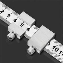 New Portable Precision Positioning Tools For Woodworking, Steel Woodworking Ruler, Positioning Limit Block, Measuring Marking Gauge NSX2 - 30cm - View 6