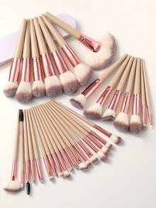 32件套便携式日常化妆刷套装 - 彩色 - 查看 1