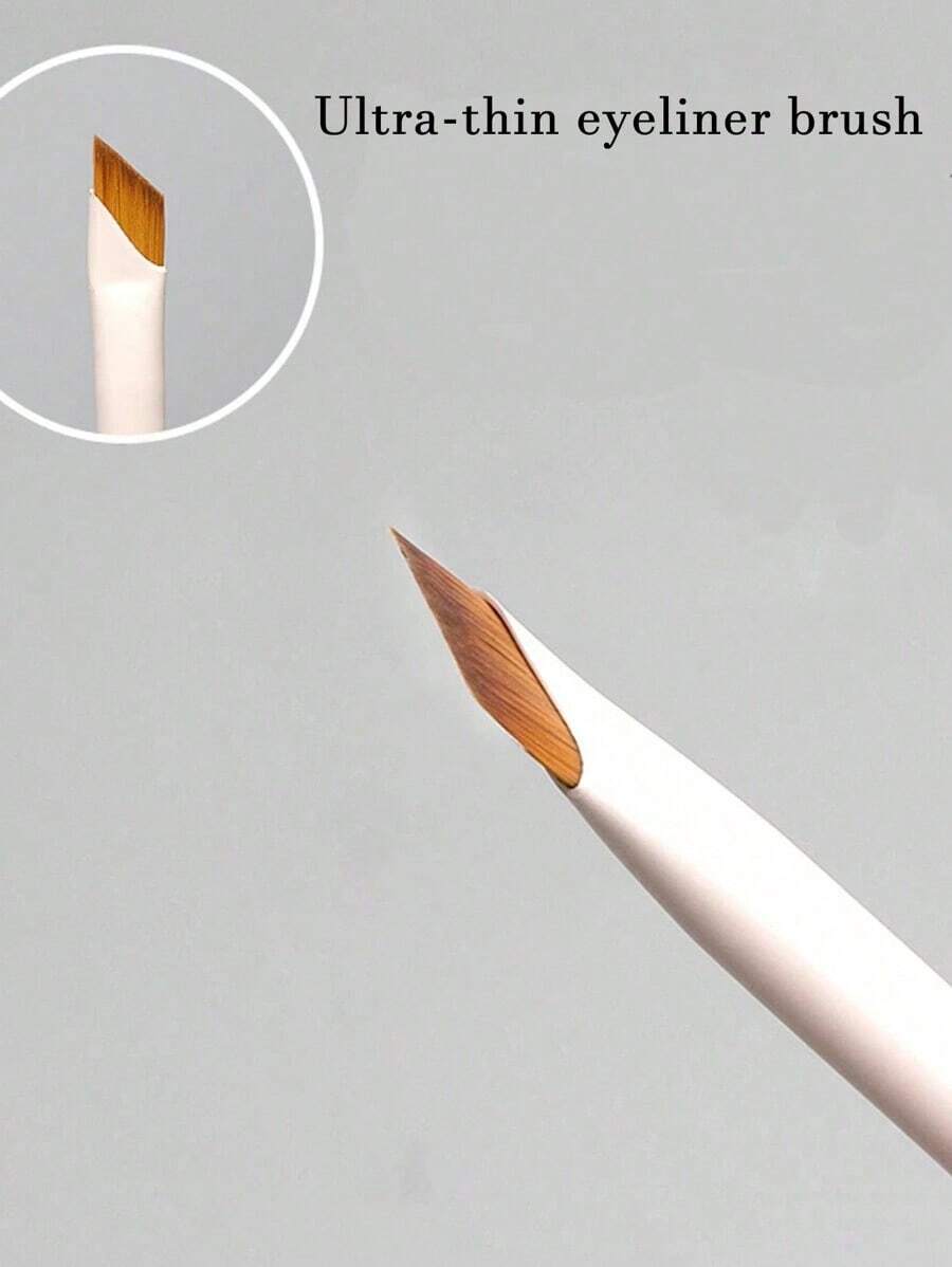 White Upgraded Precision Angled Eyebrow Eyeliner Makeup Brush, Ultra Thin Soft-Tipped Detailed Brush, Eyebrow Brush, Eyeshadow Brush, Brush,Giveaways
