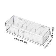 8层亚克力展示收纳盒 - 透明防尘收纳盒，适用于模型车、收藏品、装饰品和小物件。可用于收纳各种节日装饰品；透明盒身非常适合展示圣诞节、万圣节、情人节和春节装饰品。也可作为珠宝收纳盒使用。 - 彩色 - 查看 3