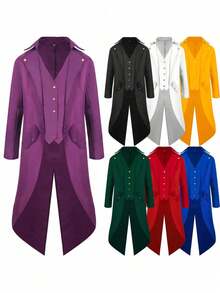 Men Cosplay Clothing - Tuxedo [purple and Green] - View 2