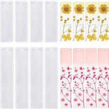 1 pieza/2 piezas Molde de resina rectangular, molde transparente para hacer joyas, adecuado para decoración DIY - Blanco - Ver 12