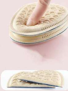 Soft Round-Toe -Relieving Insole With Heart-Shaped Cushioning Pad, Non-Slip, Suitable For High Heels And Casual Shoes. Foot Care - Apricot - View 5