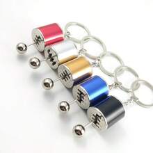 1pc Creative Car Gear Shift Keychain, Cute Imitation Car Gear Shift Key Chain, Unisex - Multicolor - View 3