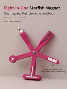 1pc Professional 8-In-1 Cat Eye Magnetic Nail Art Tool, Strong Magnetic Multifunctional Magnet - Multicolor - View 5