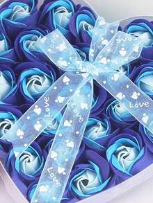 24支玫瑰香氛皂花礼盒套装，情人节、婚礼、生日派对礼物，可水洗人造玫瑰花礼盒，创意礼品 - 多色 - 查看 6