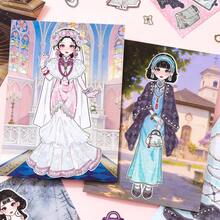 Princess Dress Up Sticker Book, Handmade DIY Creative Fun Sticker Pad - 1 Set - View 8