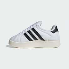 Adidas 男女皆宜的经典复古贝壳头休闲运动鞋 IE1435，适合春秋季穿着 - 白-黑 - 查看 2