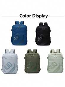 男士背包，大容量旅行背包，工作学习背包，时尚笔记本电脑包，短途商务旅行行李包，瑞安航空和威兹航空认可的旅行背包 - 彩色 - 查看 12