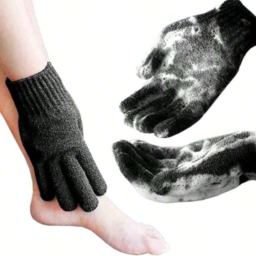 Exfoliating Shower Gloves, Bath Gloves, Body Wash, Deep Cleansing Loofah Sponge, Suitable For Women And Men - A - View 1