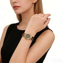 Đồng hồ đeo tay nhỏ sang trọng họa tiết da báo cổ điển, đồng hồ thạch anh đa năng tinh tế, thích hợp làm quà tặng dịp lễ. - Bạc - Xem 6