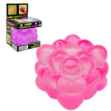 Blocks Soft Squishy Stress Balls For  Adults, 1.96in Stress Cube Fidget Toy With Taba Squishy Texture, Irregular Shape For Anxiety Relief And Focus - Hồng - Xem 9