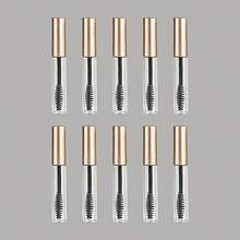 1/5/10pcs Rose Gold Refillable Containers, 5ml Transparent Eyeliner/Mascara Empty Bottles With Funnel, Portable Makeup Refill Jars - Mocha Brown - View 13