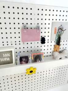 Acrylic Magnetic Clip Transparent Fridge Note Clips For Fridge Office Whiteboards Storage Cabinets Dishwashers Multipurpose Memo Clips Durable Photo Clip Sticky Notes Clip Suitable For Kitchens Bedrooms And Offices Men And Women Home Decor - Multicolor - View 12