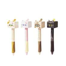 2/4个魔方挤压变脸猫咪趣味减压创意按压按钮0.5mm速干中性笔 - 方形小貓 - 查看 6