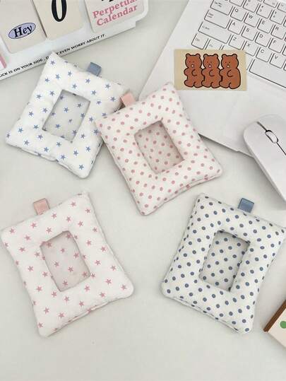 1个可爱加厚卡包，学生便携式证件卡收纳袋，银行卡收纳袋，偶像粉丝卡书包挂件