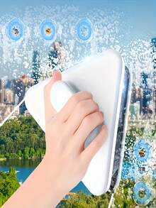 Bộ dụng cụ vệ sinh cửa kính từ tính siêu mạnh 1 chiếc kèm dây an toàn, thiết kế hai mặt cho kính dày 3-10mm, khóa an toàn chống kẹp tay - Dụng cụ vệ sinh nhà cửa, xe hơi, căn hộ cao tầng, dụng cụ cạo và chải kính cho nhà cửa, phòng tắm, nhà bếp. - Nhiều màu - Xem 14