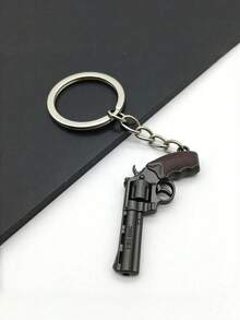 Mini Zinc Alloy Assault Rifle Keychain, Realistic Simulation Game Gun, Suitable As Birthday Gift For Boyfriend/Husband - Gun - View 1
