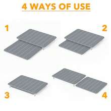 SpaceAid - Juego de 2 alfombrillas para secar platos de piedra para mostrador de cocina estante expandible y absorbente bandeja de secado rápido para platos de tierra de diatomeas placa absorbente - Gris - Ver 6