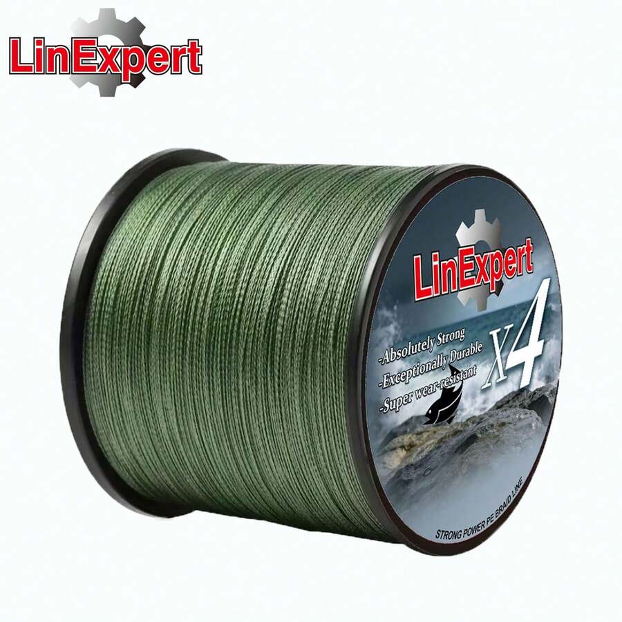 LinExpert 300/500米 4股编织PE钓鱼线，耐用耐磨，适用于路亚钓和海钓，专业钓鱼者的必备配件
