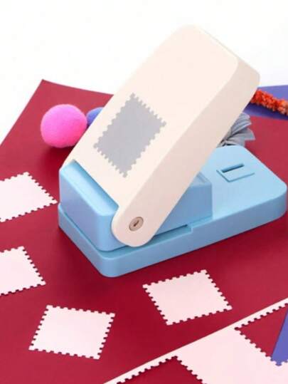 قالب ختم مستطيل/مربع للحرف اليدوية، قاطع ورق بحافة مموجة، مناسب لصنع البطاقات والتجميع وال- DIY، قاطع ذو رافعة محمولة، أداة تقريع