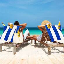 1pc Beach Towel Clip , Crocodile , Beer Bottle , Clownfish LeisureChair Towel Clamp , Large Plastic Clothes Clip , Prevent Towels FromBeing Blown Away , Suitable For Use On Beaches , Holiday SwimmingPools ,And Terraces - A - View 6