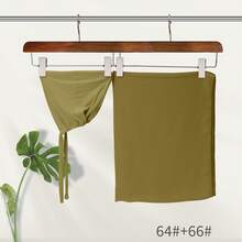 【非拼接款】莫代尔系带连帽衫和雪纺披肩两件套 - A - 查看 6