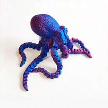 Octopus Toy - Flexible Fidget Toy - Sensory Stress Relief Desktop Decor Gift - Multicolor - View 13