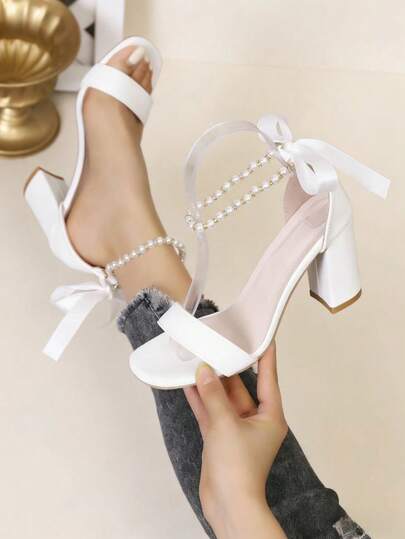 女士粗跟凉鞋，多色优雅踝带高跟凉鞋，时尚百搭高跟凉鞋，多功能高跟凉鞋，适合女性，返校季礼物