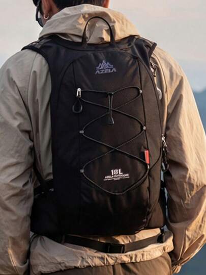 1 pieza Mochila de senderismo de moda para exteriores, bolsa de ciclismo, mochila de montañismo de gran capacidad y peso ligero con múltiples bolsillos y compartimentos, adecuada para viajes diarios, regalo para hombres y mujeres