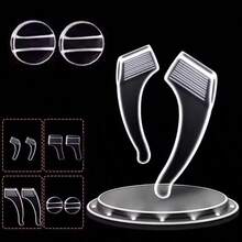 Nút bịt gọng kính bằng silicon chống trượt đa năng, 4 kích cỡ (Dài/Trung bình/Nhỏ/Tròn) cho cảm giác thoải mái suốt cả ngày. - Trong sáng - Xem 2