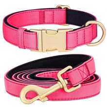 Bộ vòng cổ và dây dắt chó bằng nylon nhẹ, thanh lịch, có thể điều chỉnh cho chó cỡ trung bình đến lớn, vòng cổ chó chất lượng cao. - Nhiều màu - Xem 6