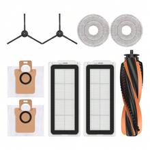 Accesorios para aspiradora robot JONR P20 PRO / T5 Pro: Cepillo principal, cepillo lateral, filtro HEPA, almohadilla de trapeado, bolsa de polvo de repuesto - Multicolor - Ver 15
