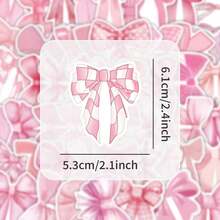 100pcs Bowknot Stickers For Mobile Phone Cases, Laptops, Skateboards, Luggage, Guitars Back To School - Multicolor - View 4