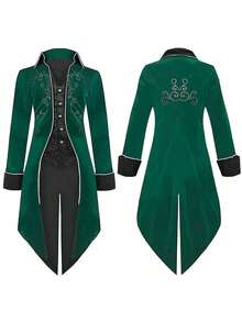 Men Cosplay Clothing - Light Blue Velvet Tuxedo - View 5