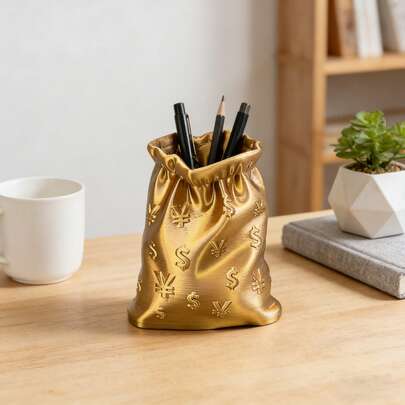 笔筒，笔筒，装饰笔筒，桌面配件。