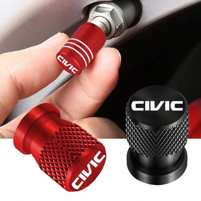 5pcs Metal Mesh Valve Protection Components, Valve Caps, Offered Compatible With Civic Car Accessories