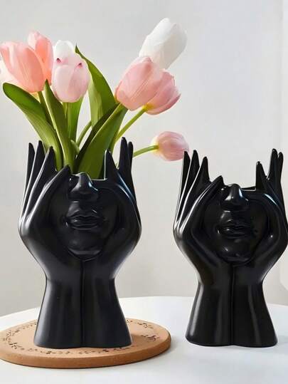 Creative Human Body Art Shaped Multifunctional Desktop Organizer Pen Holder Makeup Brush Holder Decorative Item