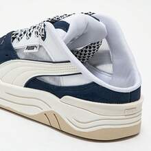 Puma 春夏轻便情侣套脚运动鞋，休闲穆勒鞋 39950104 - 彪馬白-白色-海軍藍 - 查看 10