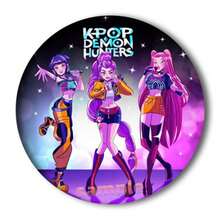 KPOP Girl Group Cartoon Merchandise Bejeweled Badge, Metal Brooch Pin - Multicolor - View 15