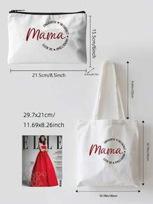 1件装 MEJOSER 妈妈奶奶礼物袋化妆包小巧生日圣诞节洗漱包化妆包最佳送给妈妈奶奶的礼物，现代风格 - 多色 - 查看 9