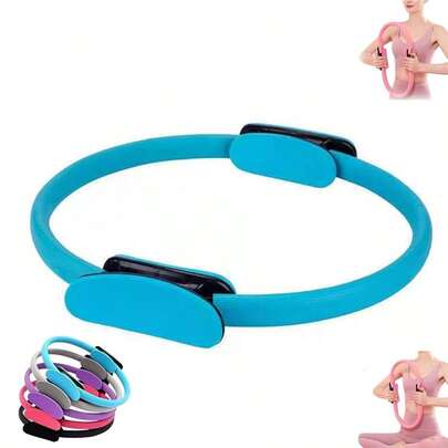1 件普拉提圈健身器材，女士普拉提圈，魔力圈，双把手，瑜伽圈魔力圈。适合锻炼手臂和腿部。男女皆宜。（表面材质为海绵。运输过程中可能会出现凹痕和划痕，属正常现象。）